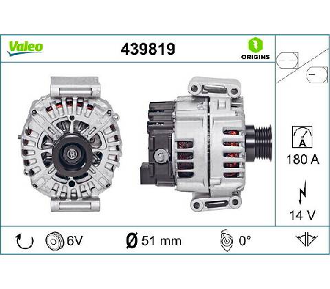 Alternátor VALEO 439819