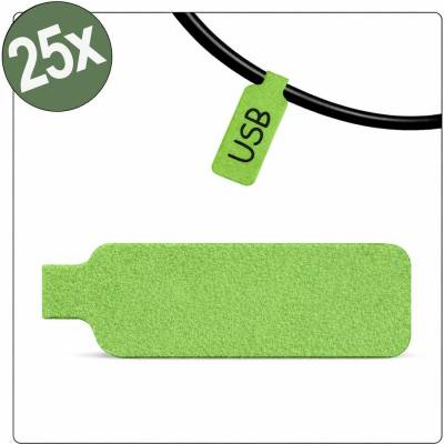 Quadrios 26CA793 26CA793 kabelové značení 20 x 40 mm Barva aktivního pole: zelená počet štítků: 25