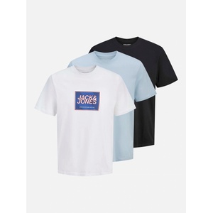 Jack and Jones Тениска Jack and Jones Kids T-Shirt - Blk/Wht/Blu