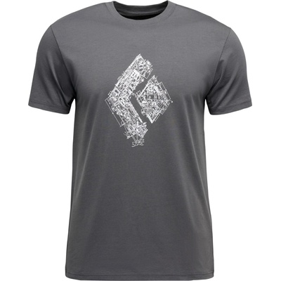 Black Diamond Мъжка тениска Black Diamond Engineered Diamond S/S Tee T-shirt - Anthracite - размер XL (216-5240-0115)