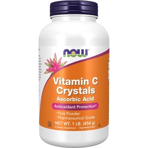 NOW NOW Vitamin C Crystals, 454 Grams