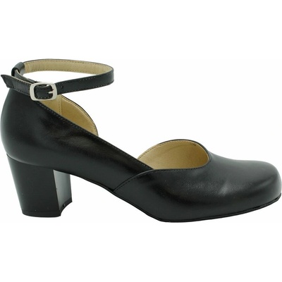 De Plus F.176-X1H-5510 kožené široká špička černé – Zboží Dáma