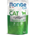 Monge Grill Adult Cat - Chunkies in Jelly - Rabbit - пауч хапки в желе със заешко за котки в зряла възраст - 85 гр, Италия - 3611