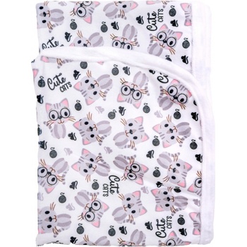 Bobánek podložka extra jemná Cute cats 75 x 75