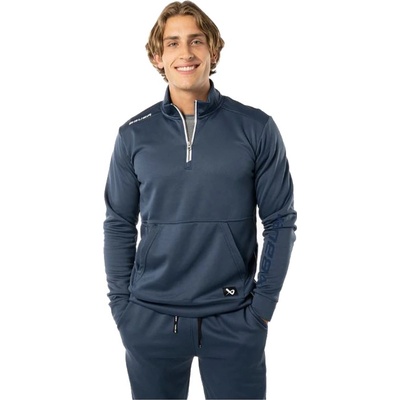 Bauer mikina Team Fleece 1/2 YTH tmavo modrá