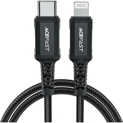 Acefast C4-01 Lightning USB-C PD 30W 480Mb/s 1,8m černý