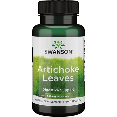 Swanson Artichoke Leaves Cynara Scolymus 500 mg 60 kapsúl