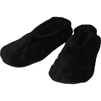 Мъжки пухкави пантофи в черно със затворена пета