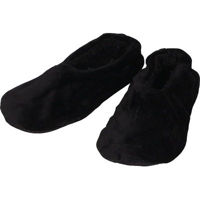 Мъжки пухкави пантофи в черно със затворена пета