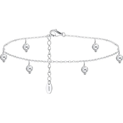 DELIS Гривна за крак сребро 925, jw1524, билютен модел, с родиево покритие (jw1524)