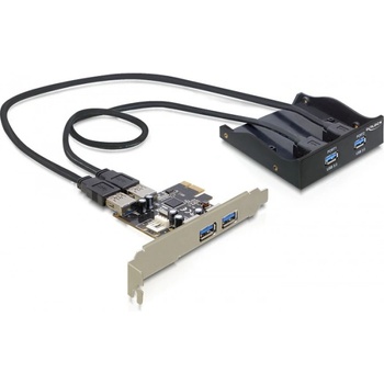 Delock Преден панел Delock, 2 x USB 3.0 + PCI Express карта 2 x USB 3.0