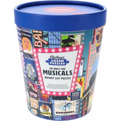 RIDLEY'S GAMES Bucket List 50 MustSee Muzikály 1000 dílků