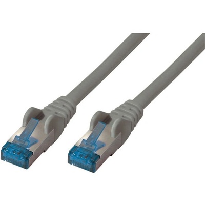 S-Conn Пач кабел CAT6a RJ45 S/FTP 0.5m сив (75711-0.5) (75711-0.5)