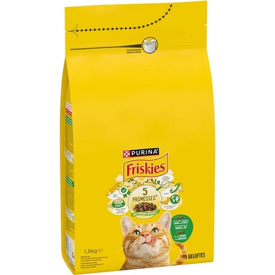 Friskies Cat s králičím kuracím a zeleninou 3 x 1,5 kg