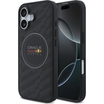 Red Bull Racing Гръб Red Bull за iPhone 17, MagSafe PU Embossed - Черен