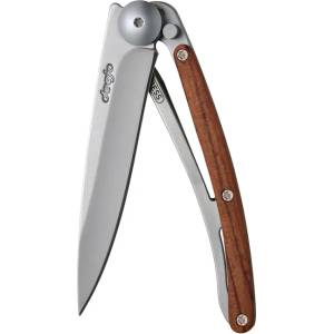 DEEJO 9cb005 wood natural / Стилно ултралеко джобно ножче без татуировки (9cb005)