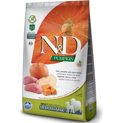 N&D Pumpkin Adult M/L Boar & Apple 2,5 kg