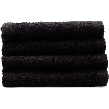 Catherine Lansfield Черни бързосъхнещи памучни кърпи от тери в комплект от 4 бр. 30x30 cm Quick Dry - Catherine Lansfield (TW/56250/W/FC4/BK)