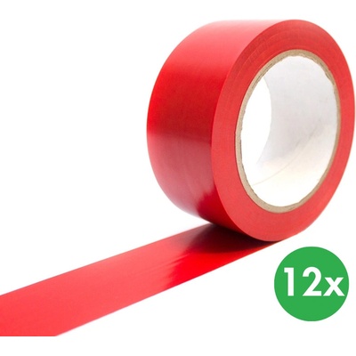 Rocol Samolepicí vyznačovací páska 33 m x 50 mm červená 12 ks