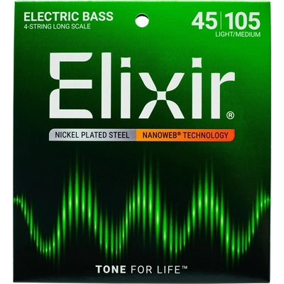 Elixir Bass Long Scale Nanoweb 14077 Medium