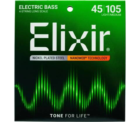 Elixir Bass Long Scale Nanoweb 14077 Medium