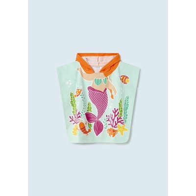 Pončo s kapucí MOŘSKÁ PANNA světle modré BABY Mayoral