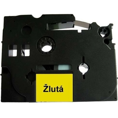 Můj-toner Páska štítky Brother TZ-641 TZE-641 TZ641 TZE641 PT P-touch 18 mm délka 8 m černá žlutá laminovaná kompatibilní