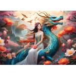 Bluebird Puzzle - Puzzle Blue Dragon - 500 piese