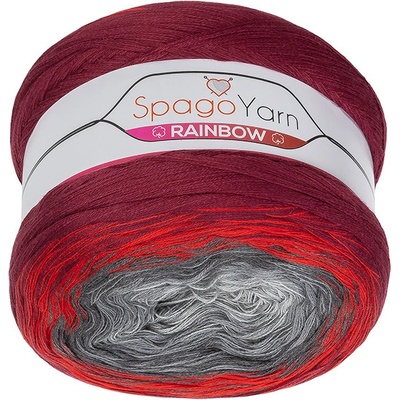 Bellatex Příze SpagoYarn Rainbow Šedá,Červená,Vínová 250g / 1000 m – Zbozi.Blesk.cz
