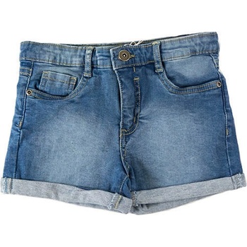 Minoti kraťasy dívčí džínové s elastenem Ditsy 1 světle modrá