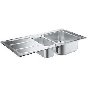 GROHE Кухненски умивалник с 2 купи и отцедник, K400, 98.3 x 51.3 cm (31569SD0) Мивка за вграждане