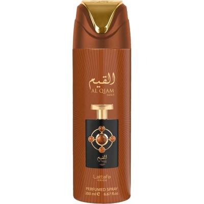 LATTAFA Al Qiam Gold Deodorant Body Spray - Луксузен дезодорант спрей за тяло с унисекс аромат (200 мл / 6.7 oz) (341505)