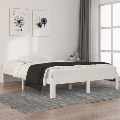 Nábytek XL 810366 Rám postele bílý masivní borovice