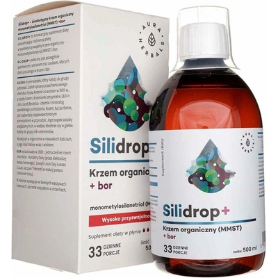 Aura Herbals Silidrop+ organický křemík + bór 500 ml