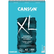 Canson XL Aquarelle Skicák v kroužkové vazbě A3 CP, 300g, 30 listů