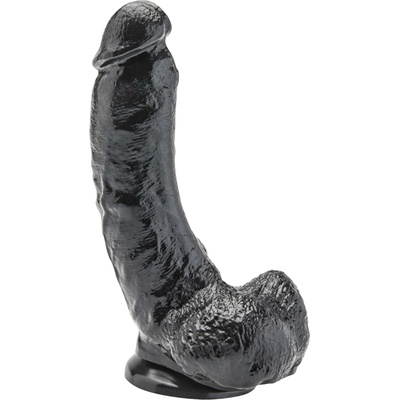 SCALA Dildo 8 palců s koulemi černé