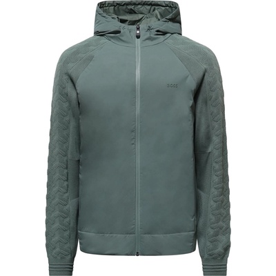 HUGO BOSS Суичър Boss KN Mirror Zip-Up Hoodie - Green