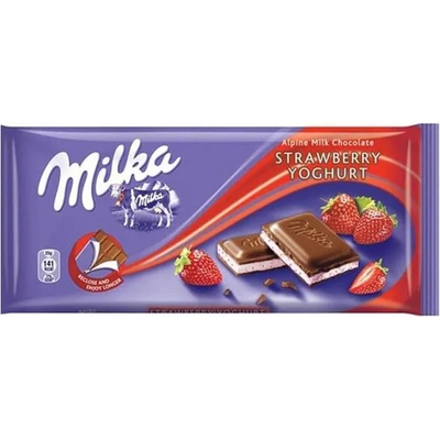 Kraft Foods Шоколад Milka Ягода и Кисело Мляко 100 г