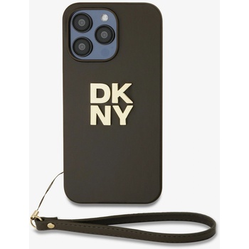 DKNY PU Leather Stack Logo Wrist Strap Back Cover за iPhone 15 Pro Max Brown DKNY DKNY | Kafyav | ЖЕНИ | UNI