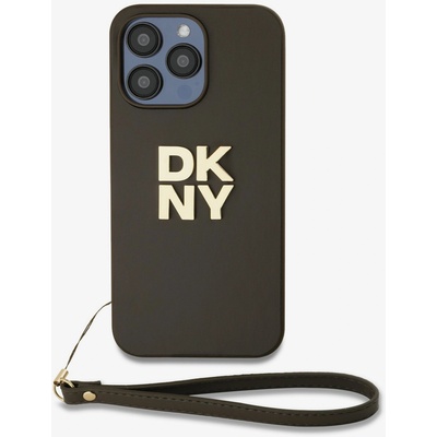 DKNY PU Leather Stack Logo Wrist Strap Back Cover за iPhone 15 Pro Max Brown DKNY DKNY | Kafyav | МЪЖЕ | UNI