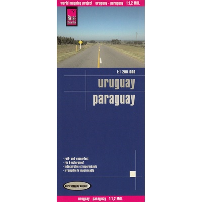 mapa Uruguay Paraguay 1:1,2 mil.