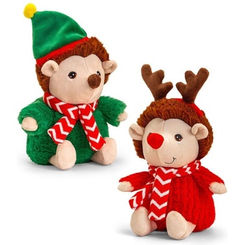 Keel Toys Keeleco, Екологична играчка, Таралежче с коледно облекло, 25 см, Keel Toys