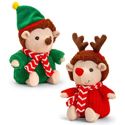 Keel Toys Keeleco, Екологична играчка, Таралежче с коледно облекло, 25 см, Keel Toys