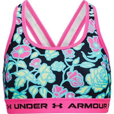 Under Armour G dětská podprsenka Crossback Mid Printed
