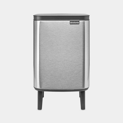 Brabantia 7 л кош за смет в цвят матиран инокс Brabantia от серия Bo Hi (1006646)