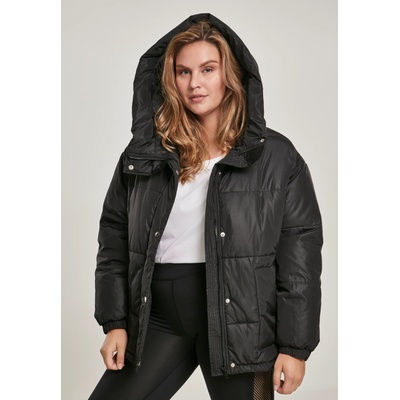 Urban Classics Дамско яке в черно Urban Classics Ladies Oversized Hooded PufferUB-TB3067-00007 - Черен, размер XS