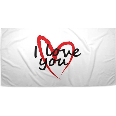 Sablio Uterák I Love you srdce 30 x 50 cm
