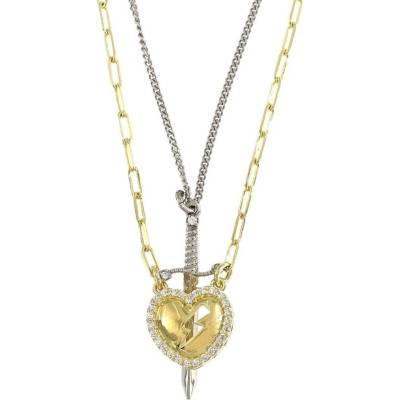 InfinitySilver Strieborný náhrdelník srdca s mečom SN25083242+
