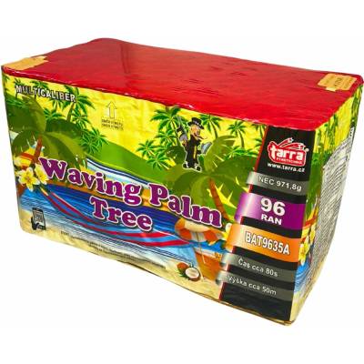 Ohňostroj Baterie výmetnic WAVING PALM TREE 96 ran 2 1 multikalibr BAT9635A