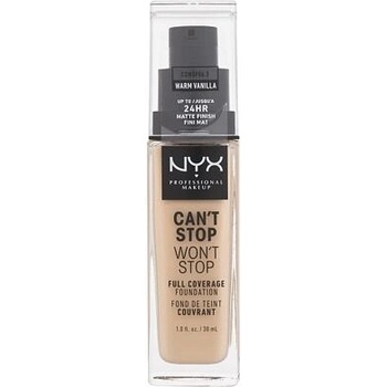 NYX Professional Makeup Can't Stop Won't Stop voděodolný tekutý make-up 6.3 Warm Vanilla 30 ml